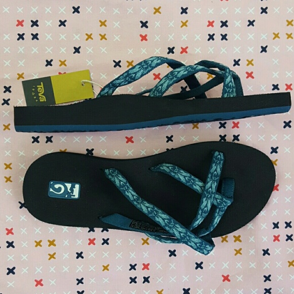 Teva Shoes - Teva Olowahu Flip Flops In Hazel Blue